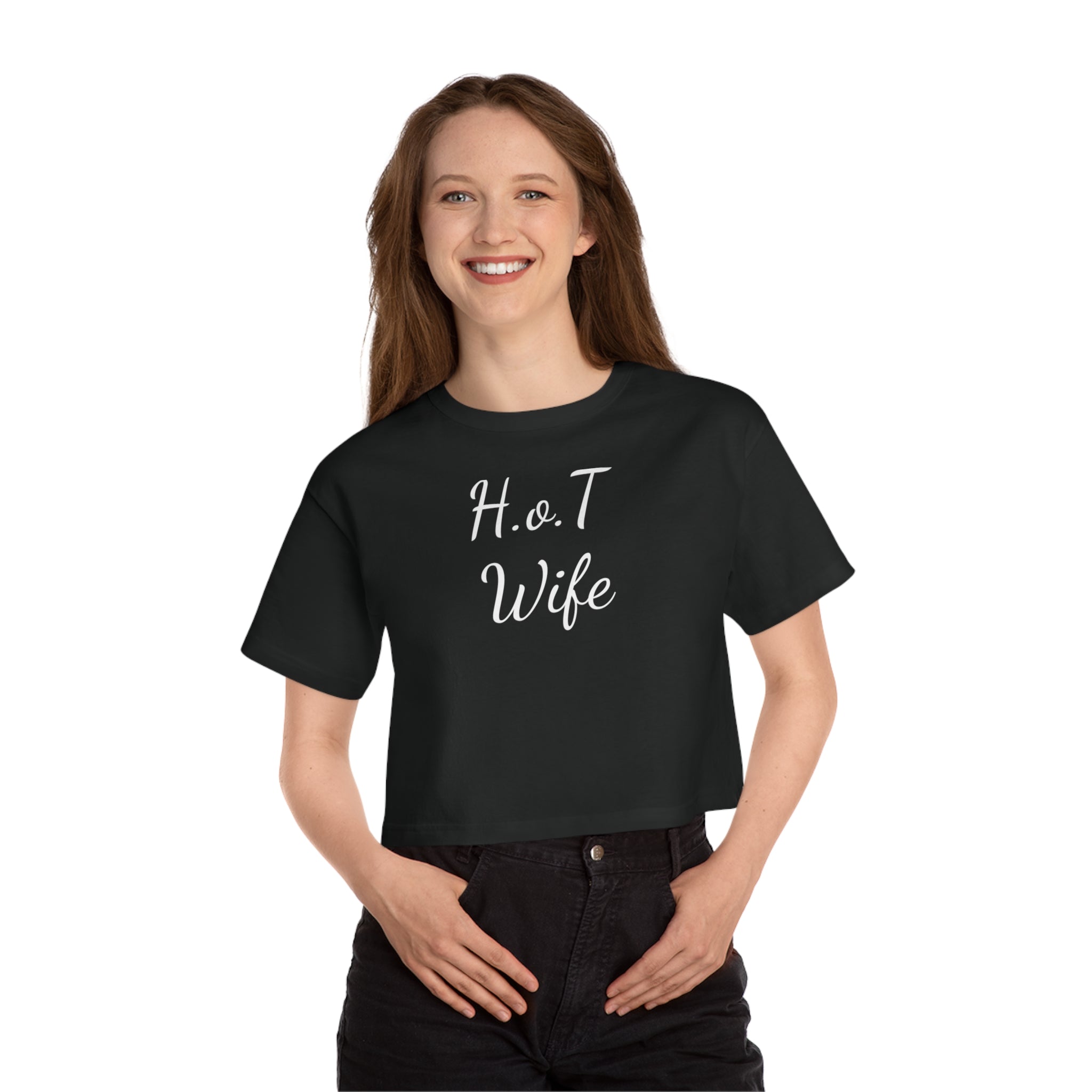 H.O.T. Wife Cropped T-Shirt for Stylish Women