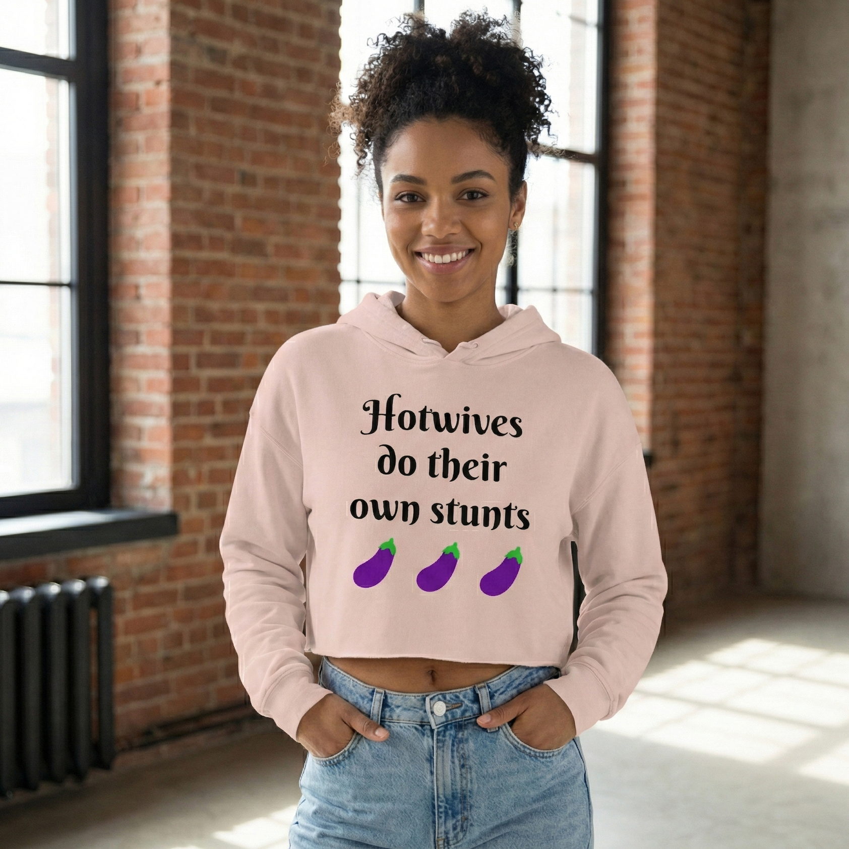 Hotwives Do Their Own Stunts – Cropped Hoodie | Lifestyle Apparel