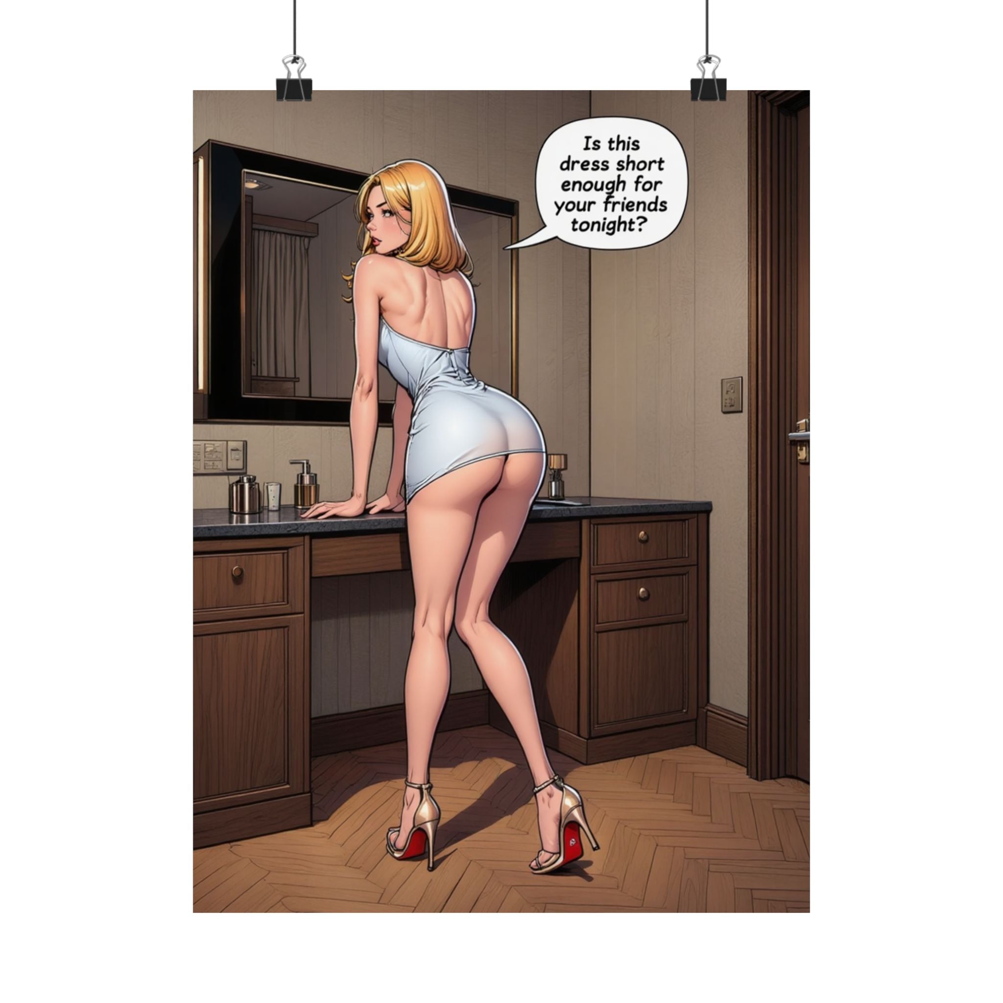 Is This Dress Short Enough | Vertical Poster