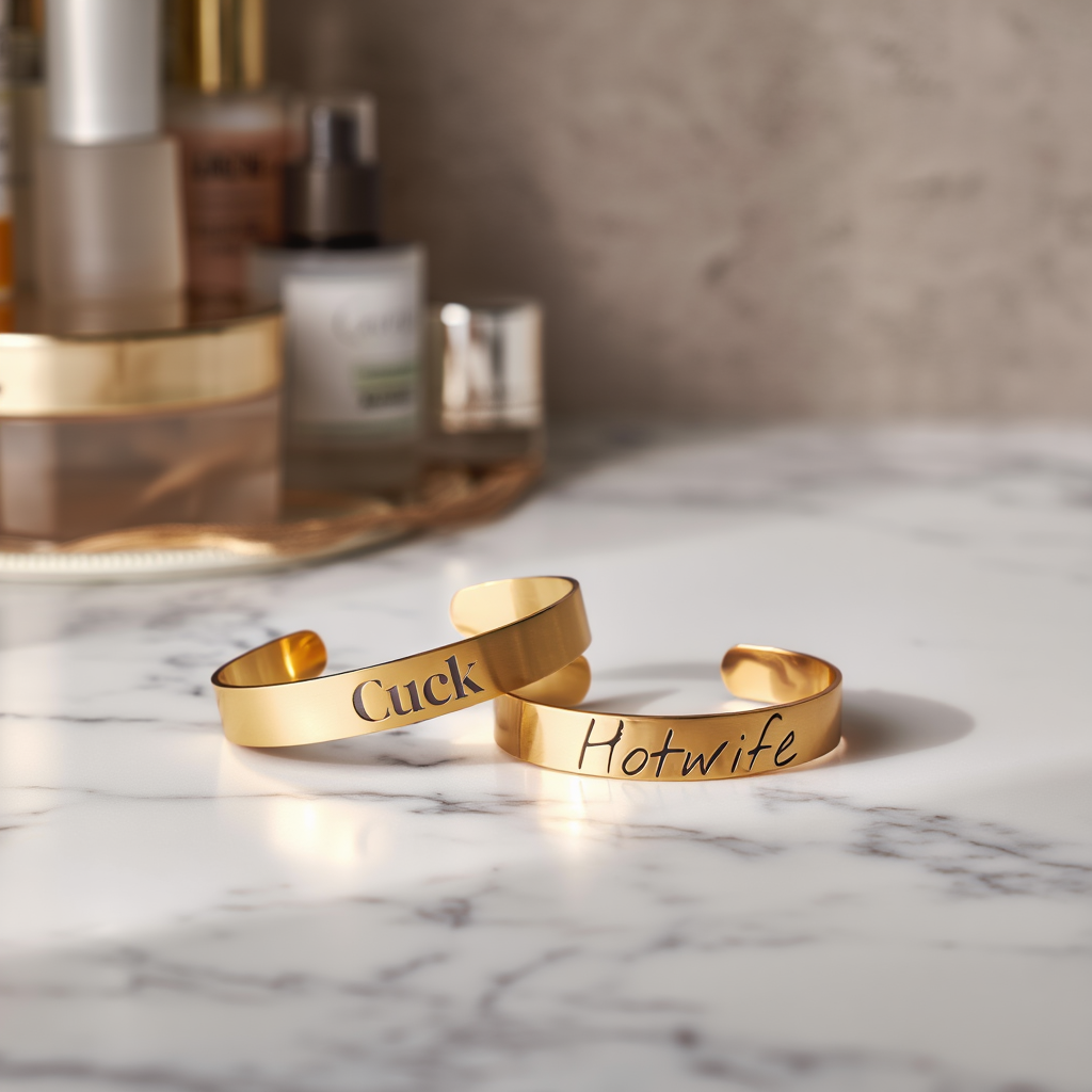 Hotwife & Cuck | Engraved Cuff Bracelets